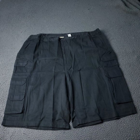 Boulder Creek Trading Cargo Chino Shorts Big Mens 50 Black Khaki